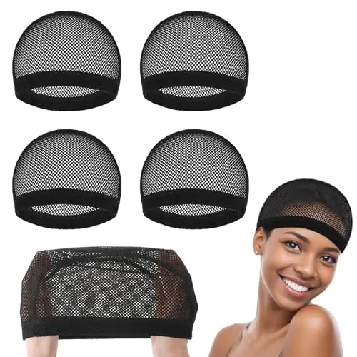 Stretchable Wig Caps 4-Pack