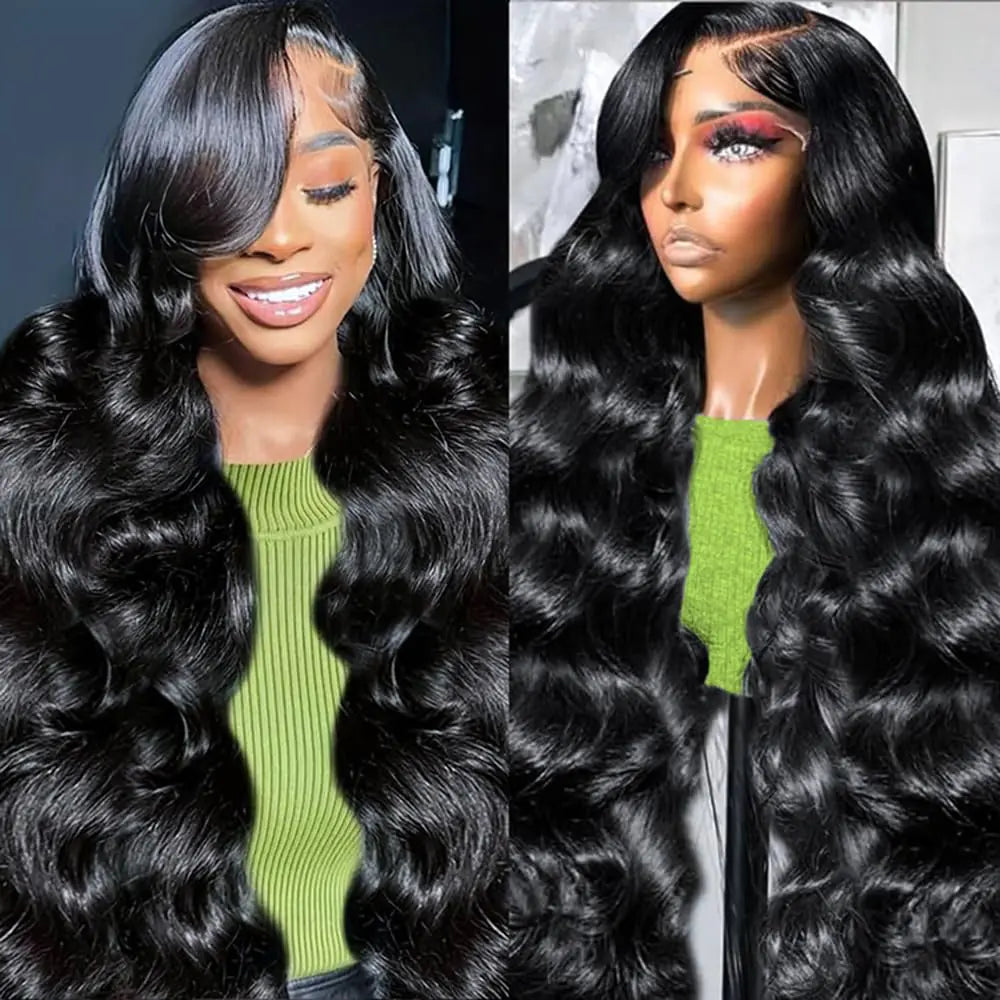 Pre-Plucked 13x6 Body Wave Human Hair Transparent Lace Wig